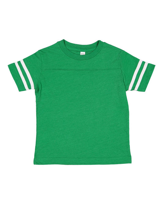 Toddler Football T-Shirt - Vintage Green / Bd White