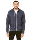 Bella + Canvas 3739 - Unisex Poly-Cotton Sponge Fleece Full-Zip Hoodie - Heather Navy