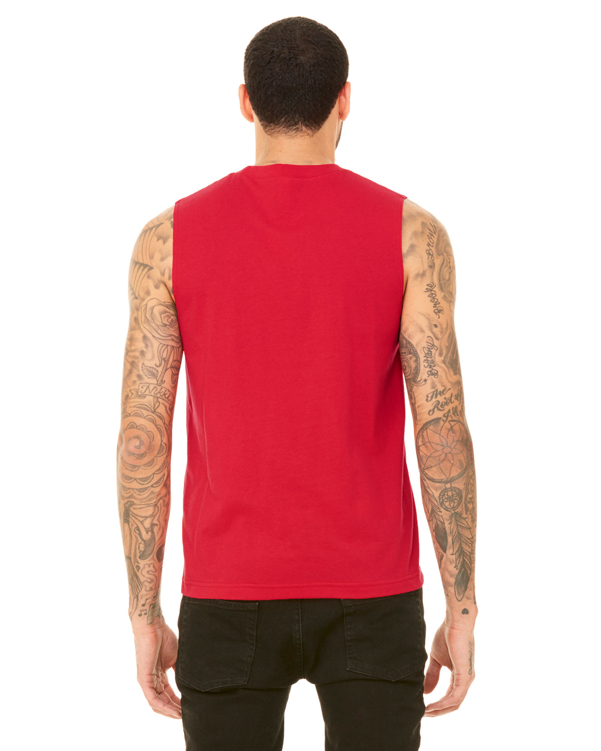 Unisex Jersey Muscle Tank - Red