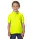 Gildan G728B - Youth Double Piqué Polo - Safety Green