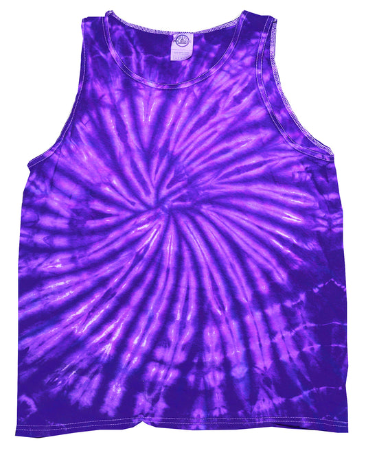 Unisex 100% Cotton Tank Top - Spider Purple