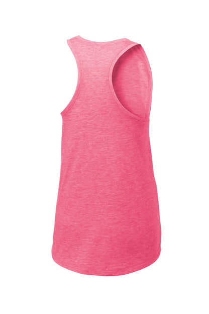 Women's PosiCharge Tri-Blend Wicking Tank - Pink Raspberry Heather