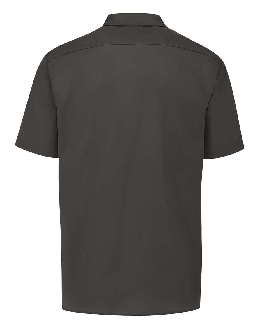 Men's Industrial Short-Sleeve Work Shirt - Dark Charcoal