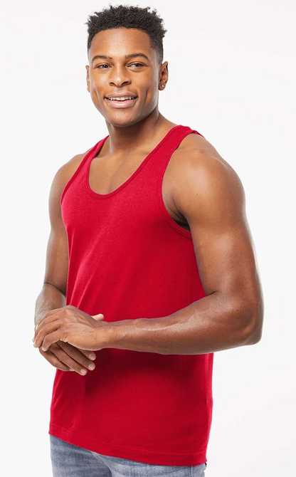 Unisex Fine Jersey Tank - Red