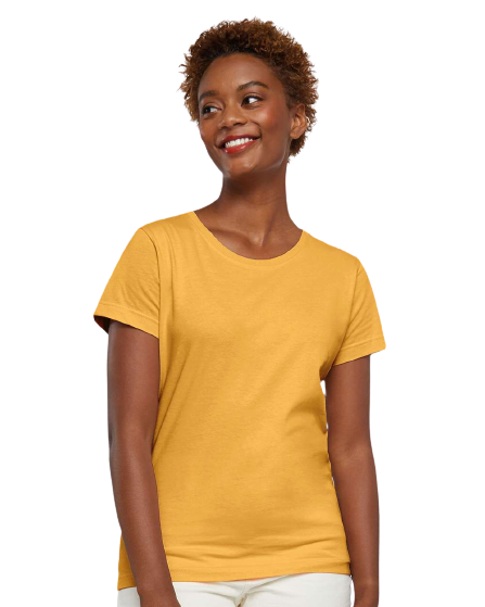Women's Fine Jersey T-Shirt - Mustard