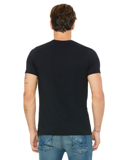 Unisex Poly-Cotton Short-Sleeve T-Shirt - Black