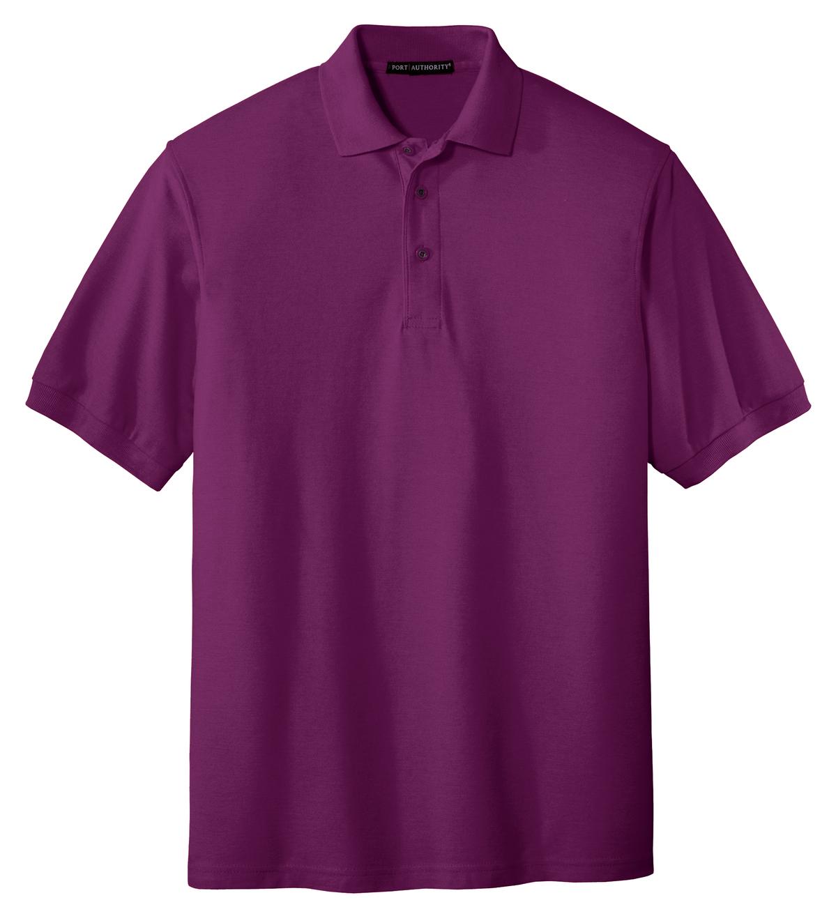 Unisex Silk Touch Polo - Deep Berry
