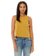 Bella + Canvas 6682 - Women's Racerback Cropped Tank - Heather Mustard