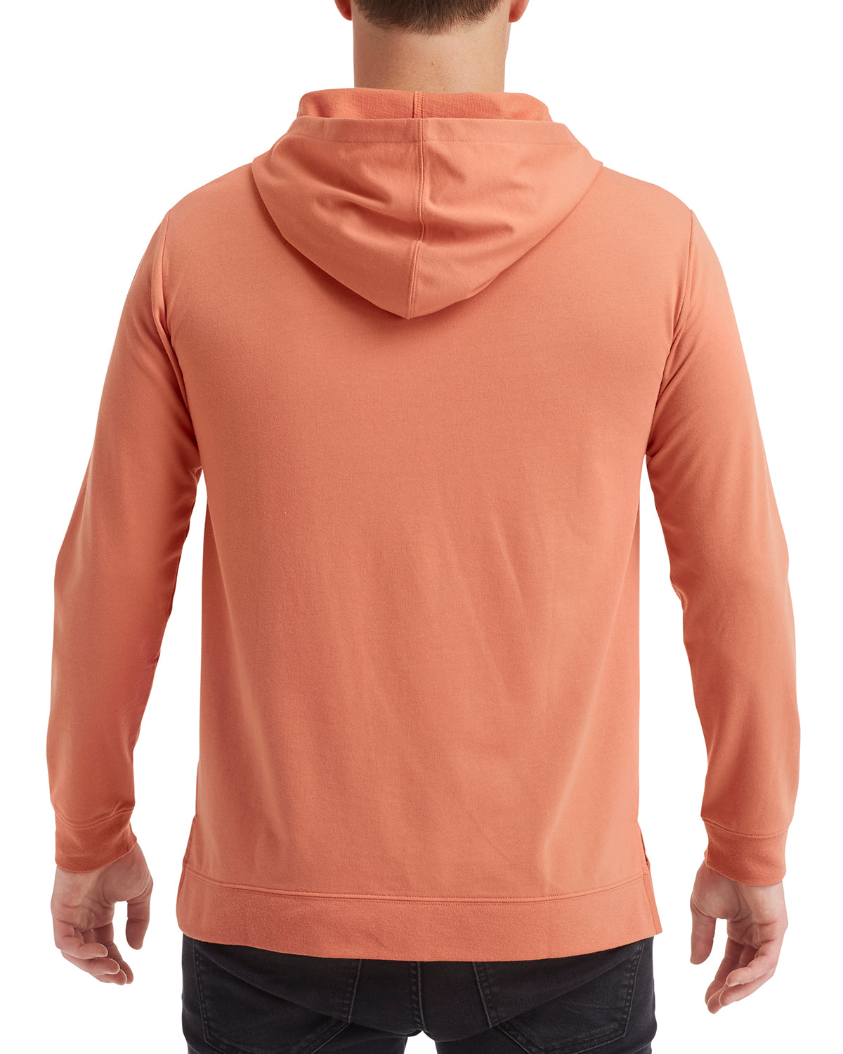 Unisex Light Terry Hoodie - Terracotta