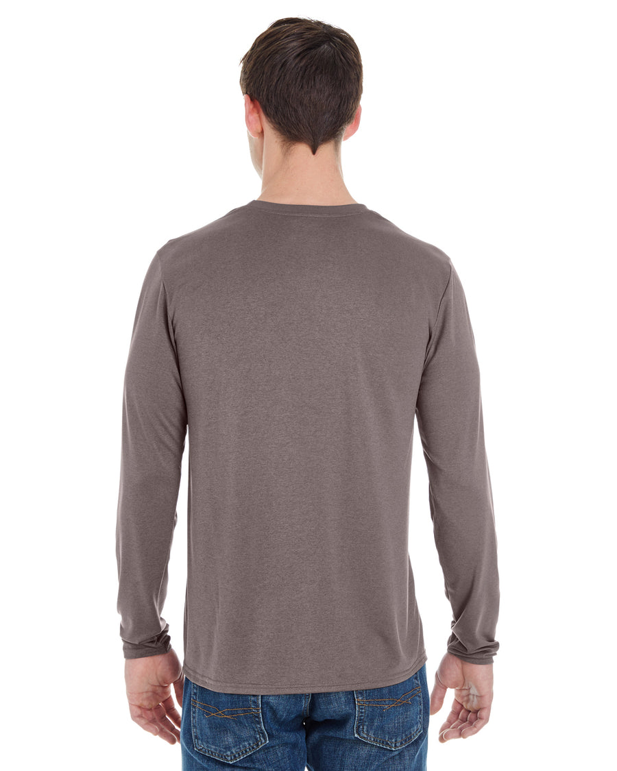 Unisex Performance®  Long-Sleeve Tech T-Shirt - Marbled Charcoal