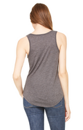 Women's Flowy V-Neck Tank - Heather Dark Gray