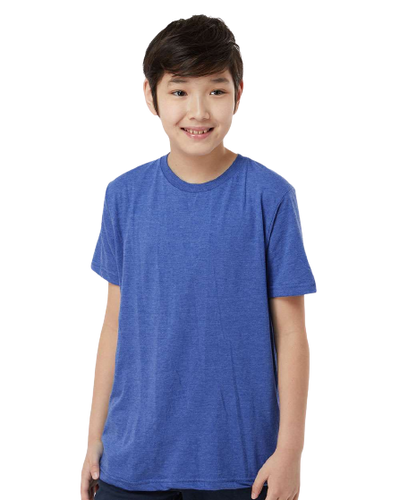 Youth Fine Jersey T-Shirt - Heather Royal
