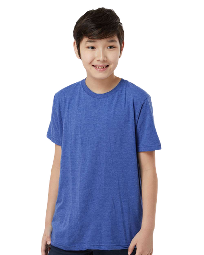 Youth Fine Jersey T-Shirt - Heather Royal