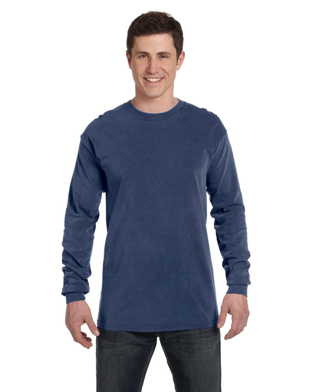 Unisex Heavyweight RS Long-Sleeve T-Shirt - China Blue