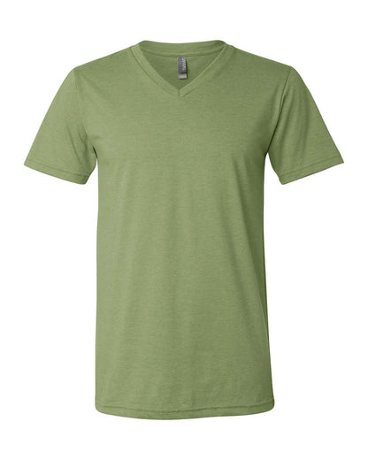 Unisex Jersey Short-Sleeve V-Neck T-Shirt - Heather Green
