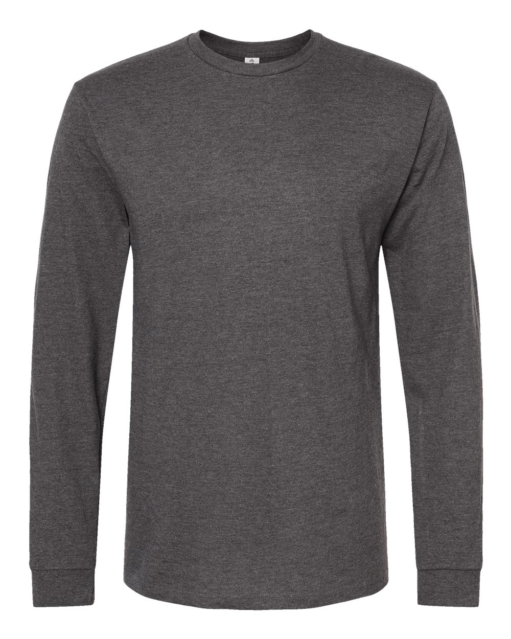 Unisex Heavyweight Long Sleeve Tee - Heather Charcoal