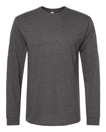 Unisex Heavyweight Long Sleeve Tee - Heather Charcoal