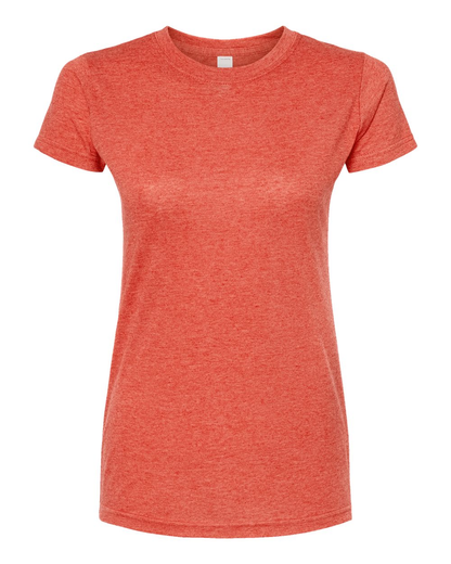 Women's Poly-Rich Slim Fit Tee - Heather Orange
