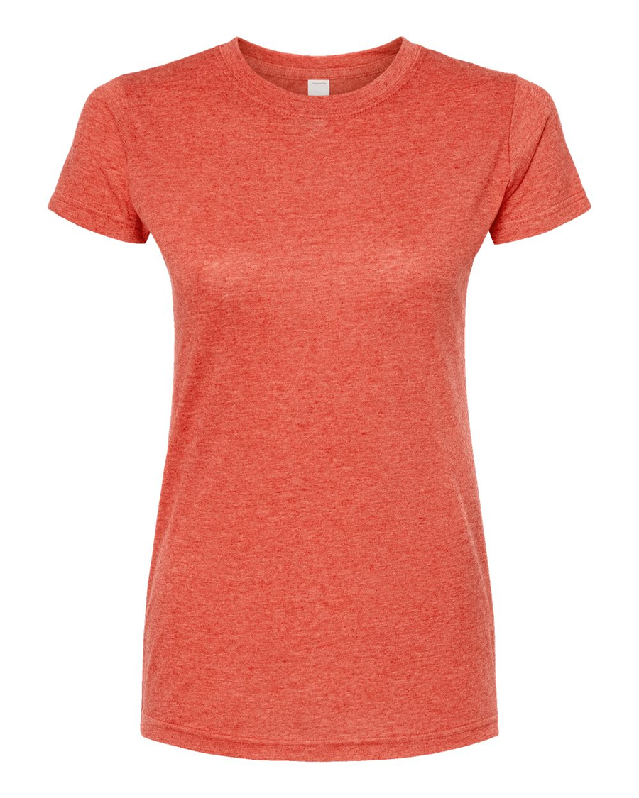 Women's Poly-Rich Slim Fit Tee - Heather Orange
