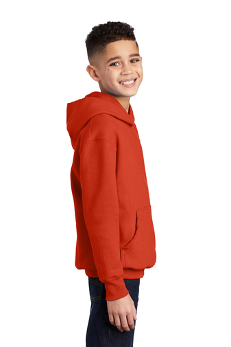 Youth Core Fleece Pullover Hoodie - Orange
