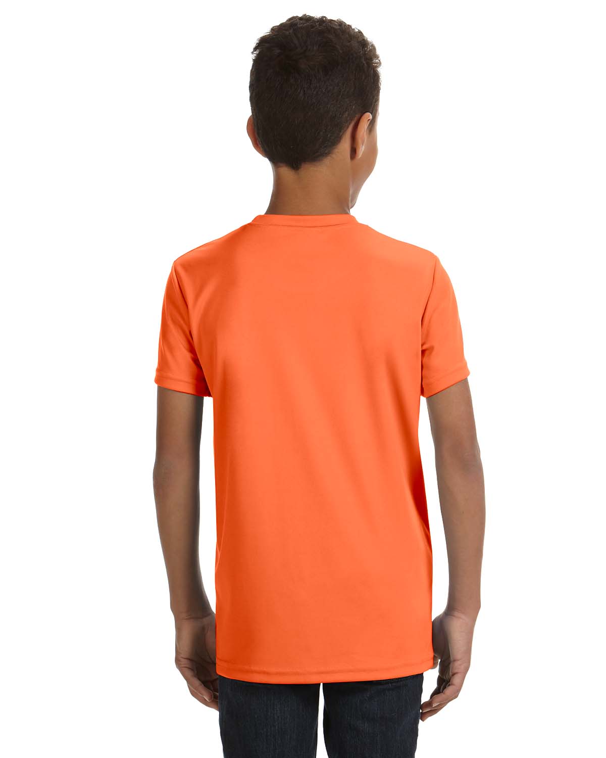Youth Performance Short-Sleeve T-Shirt - Sport High Viz Safety Orange