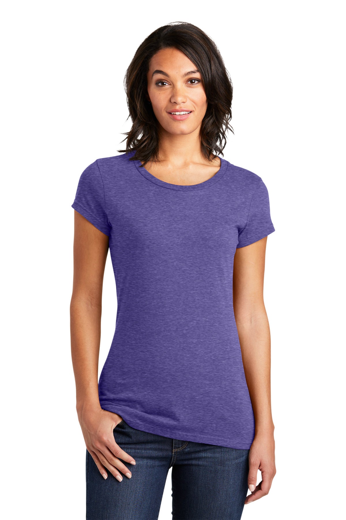 Women's Fitted Very Important Tee - Heather Purple