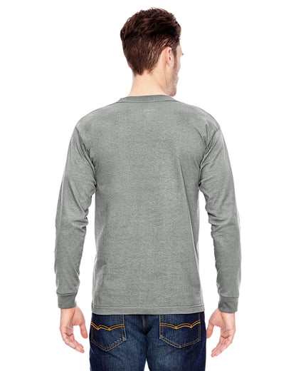 Unisex 100% Cotton Long Sleeve T-Shirt - Dark Ash