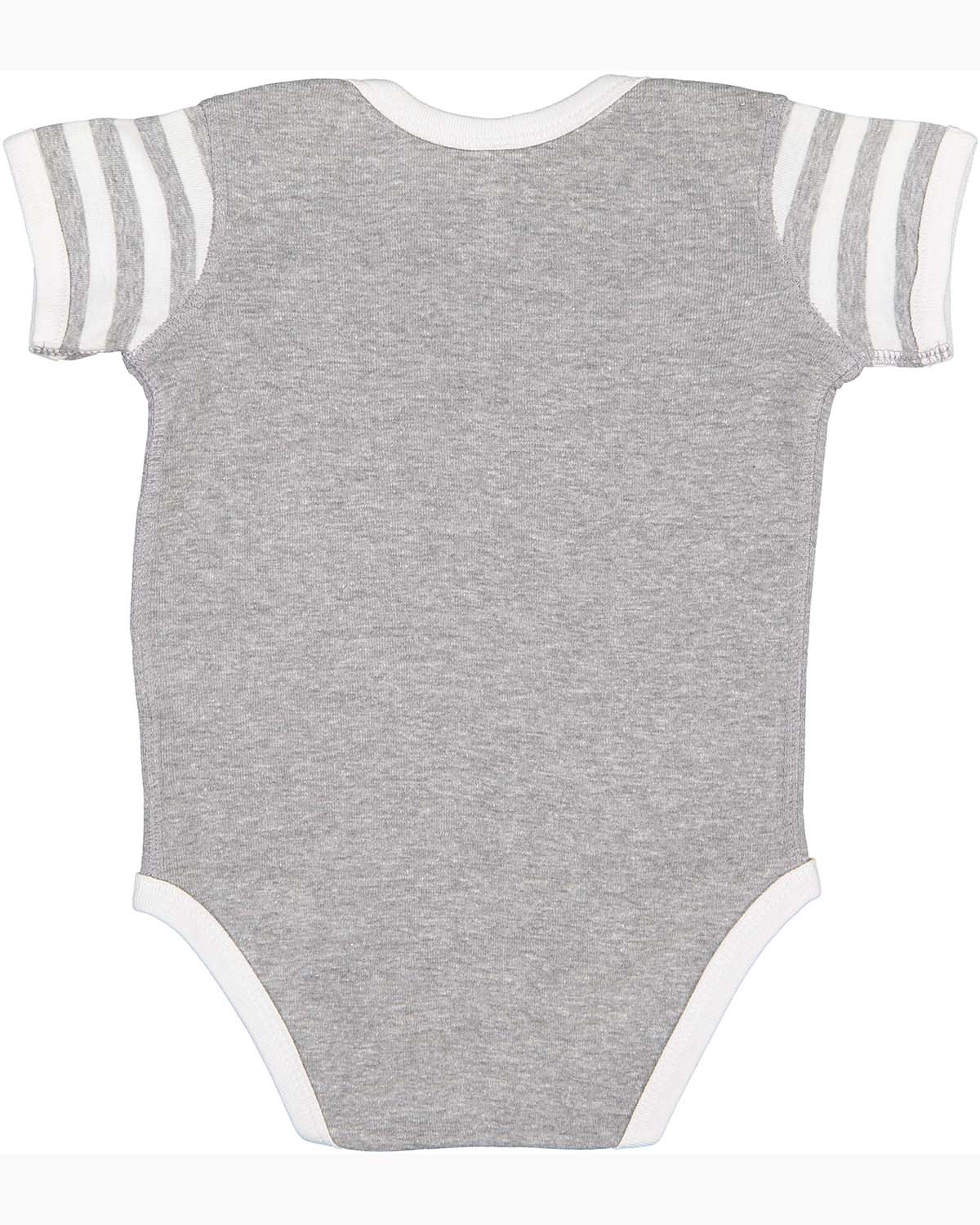 Infant Baby Rib Bodysuit - Heather / White / Heather White St