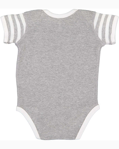 Infant Baby Rib Bodysuit - Heather / White / Heather White St