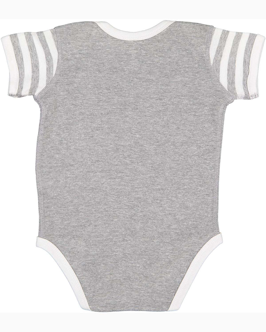 Infant Baby Rib Bodysuit - Heather / White / Heather White St