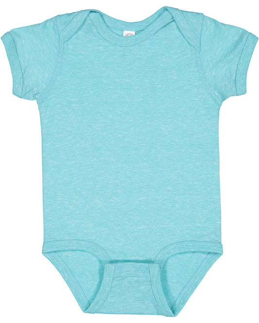 Infant Harborside Melange Bodysuit - Caribbean Melange