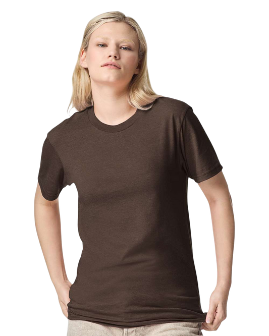 Unisex CVC T-Shirt - Heather Brown