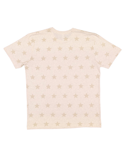 Unisex Star Print T-Shirt - Natural Heather Star
