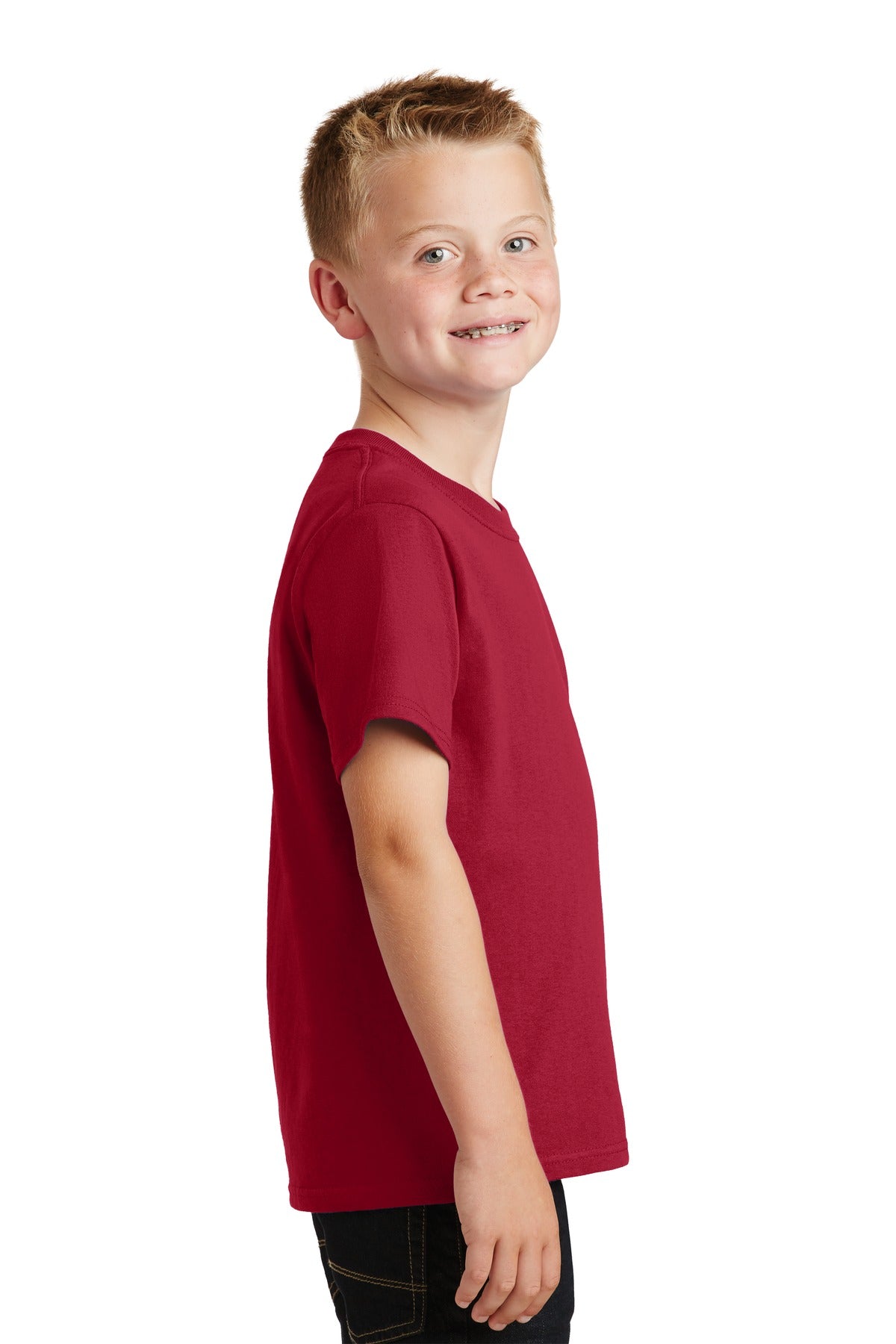 Youth Core Cotton Tee - Red