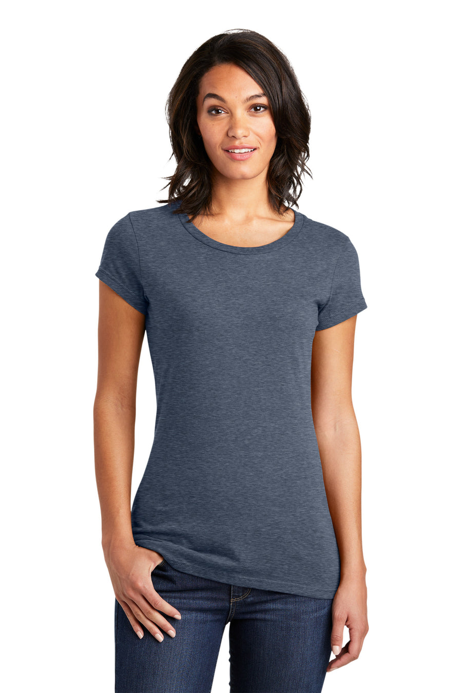 Women's Fitted Very Important Tee - Heather Navy