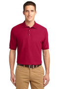 Unisex Silk Touch Polo - Red