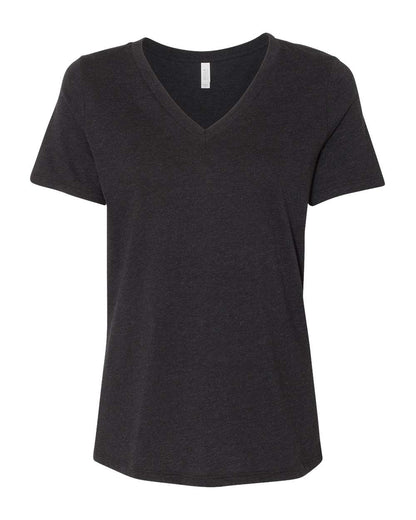 Women's Relaxed Jersey V-Neck T-Shirt - Heather Black