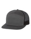 Richardson 168 - Seven-Panel Trucker Cap - Charcoal / Black