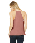 Women's Flowy High Neck Tank - Mauve