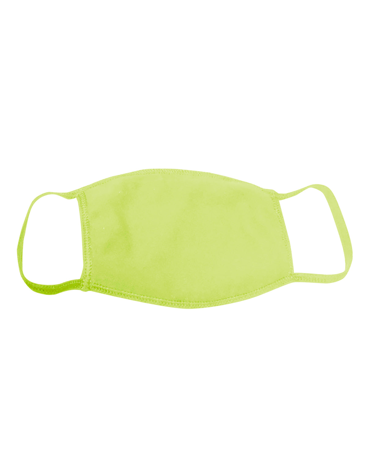 25 Pack - USA-Made 100% Cotton Face Cover - Lime Green