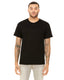Bella + Canvas 3650 - Unisex Poly-Cotton Short-Sleeve T-Shirt - Solid Black Slub