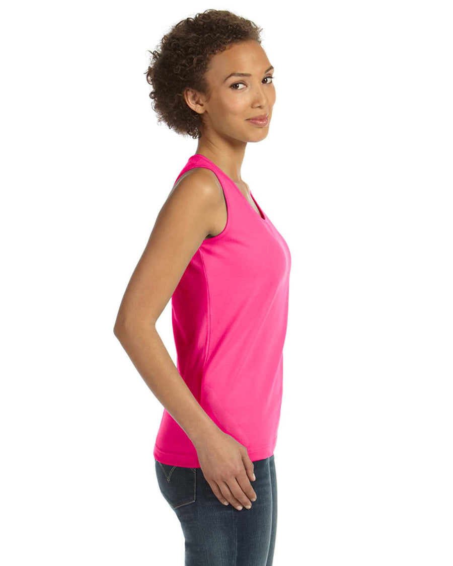 Women's Premium Jersey Tank - Hot Pink