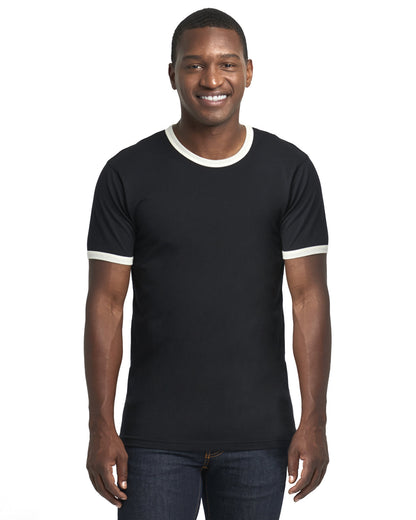 Unisex Ringer T-Shirt - Black / Natural