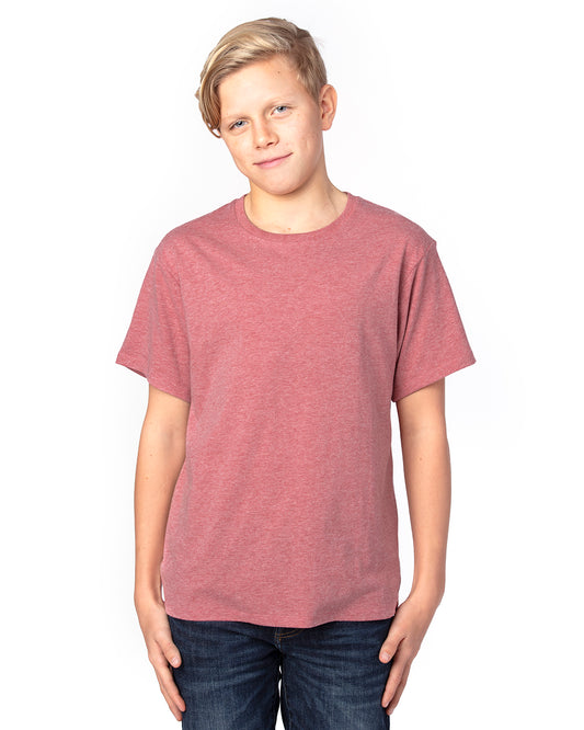 Youth Ultimate T-Shirt - Maroon Heather