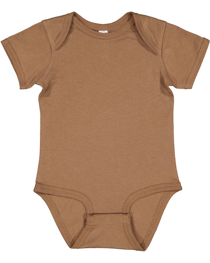 Infant Fine Jersey Bodysuit - Coyote Brown