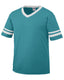 Augusta Sportswear 360 - Unisex Sleeve Stripe Jersey - Teal / White
