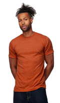 Unisex Poly-Rich Tee - Heather Orange