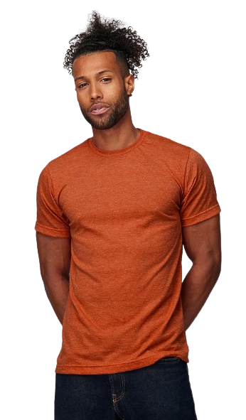 Unisex Poly-Rich Tee - Heather Orange