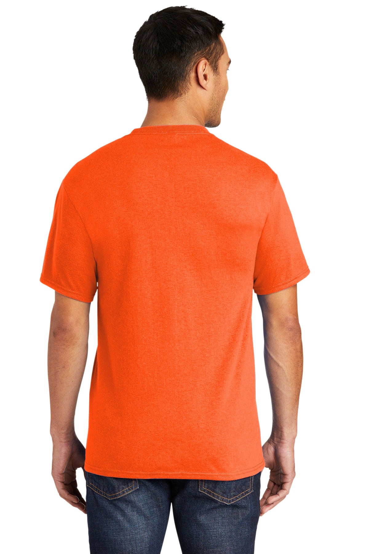 Unisex Tall Core Blend Pocket Tee - Safety Orange