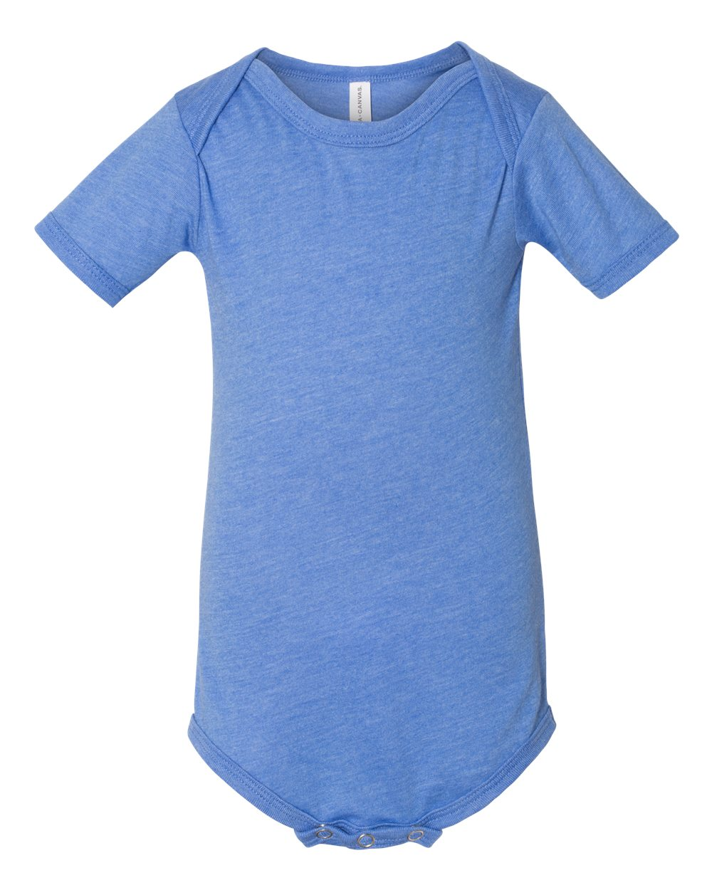 Infant Jersey Short-Sleeve One-Piece - Heather Columbia Blue